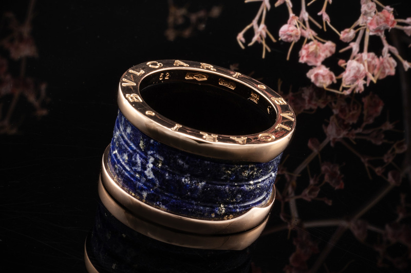 Bvlgari Bulgari B.zero1 Ring mit Lapislazuli in Rosegold Rotgold 750 52 