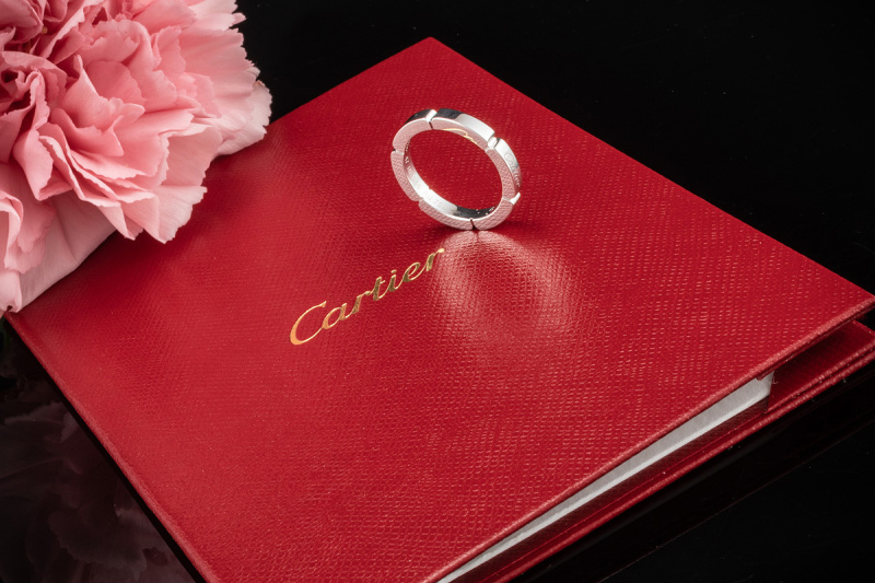 Cartier Ring Maillon Panthère Trauring in 750er Weißgold 2022 Größe 47 