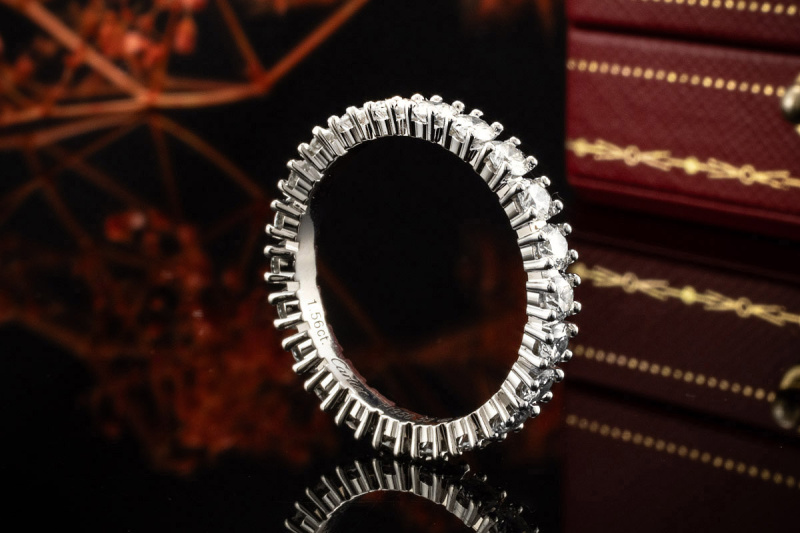 Cartier Memoire Ring Destinée Trauring mit 22 Diamanten in 950er Platin 