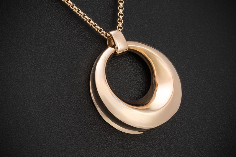 Chopard Collier Imperiale Kette mit Anhänger 60 cm Massiv 750er Roségold 