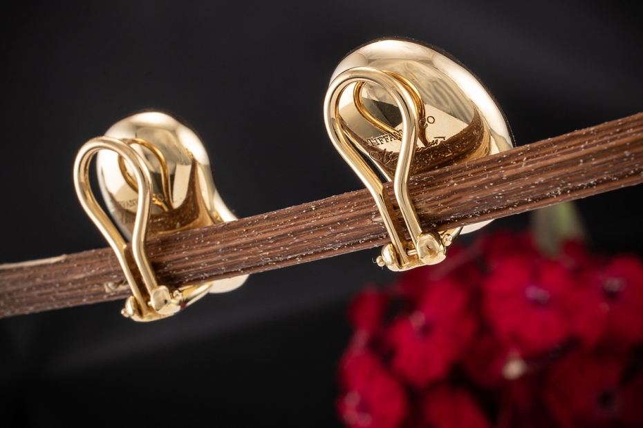 Tiffany & Co. Ohrringe Ohrclips Elsa Peretti Beans Clips in Gelbgold 750 