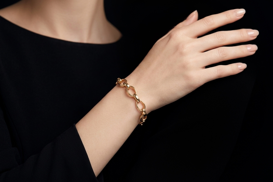 Pomellato Armband Sabbia Massives Gliederarmband in 750er Roségold 