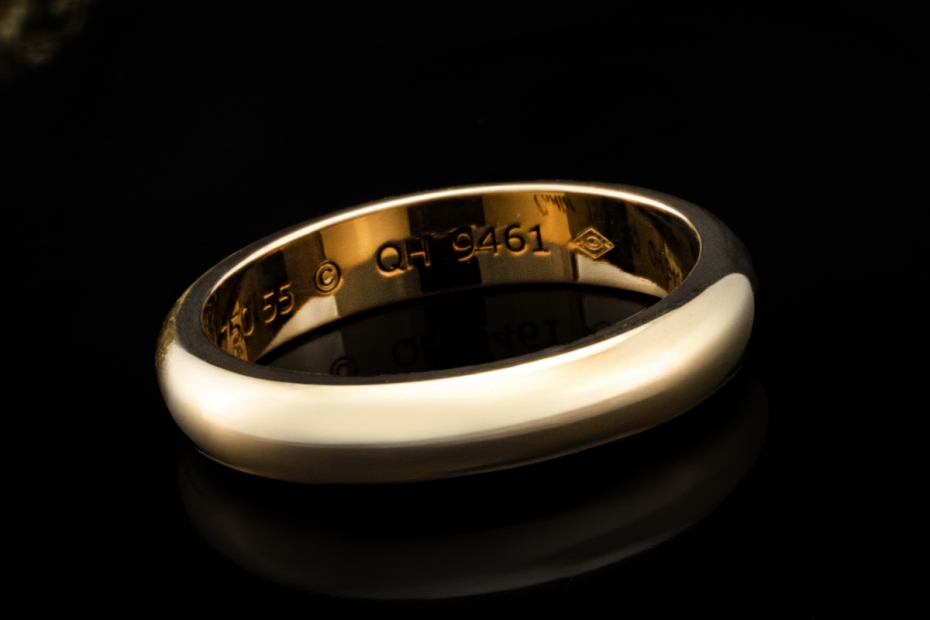Cartier 1895 Trauring Ring Breite 4,0 mm in 750er Gelbgold Größe 55 