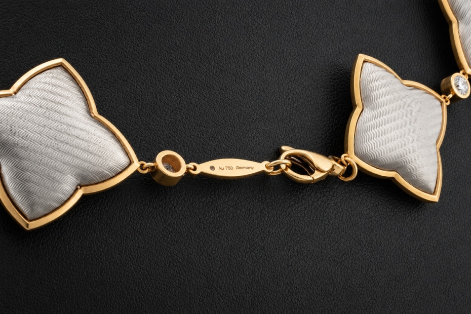 Victor Mayer Collier Heloise 1/25 Limitiert Diamanten Gelbgold Weißgold 
