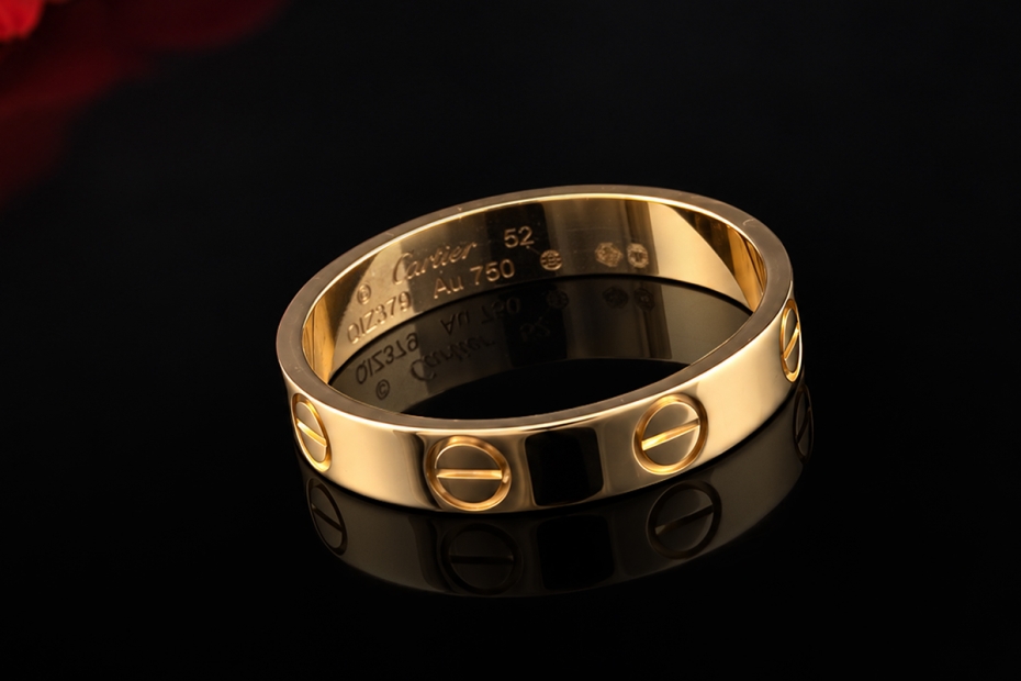 Cartier Love Ring Kleines Modell Massiv in 750er Gelbgold Größe 52 