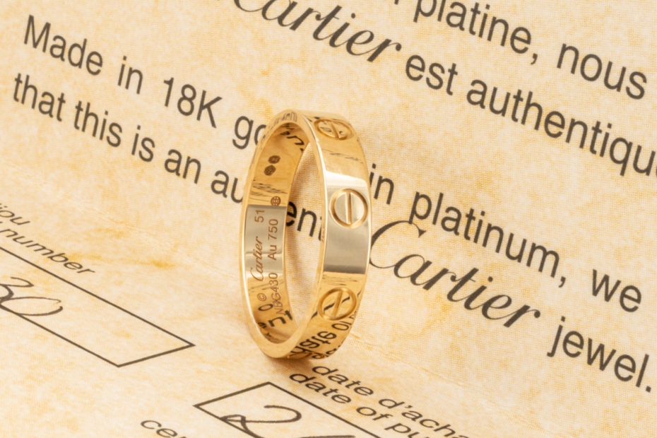 Cartier Love Ring Kleines Modell Massiv in 750er Gelbgold Größe 51 