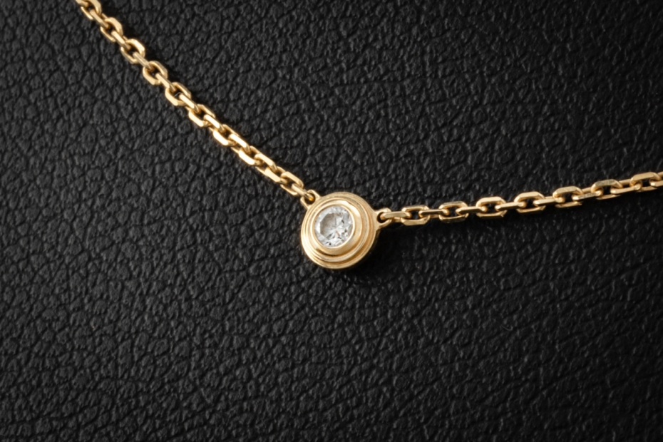 Cartier d'Amour Collier Mini Modell mit Diamant in 750er Gelbgold 