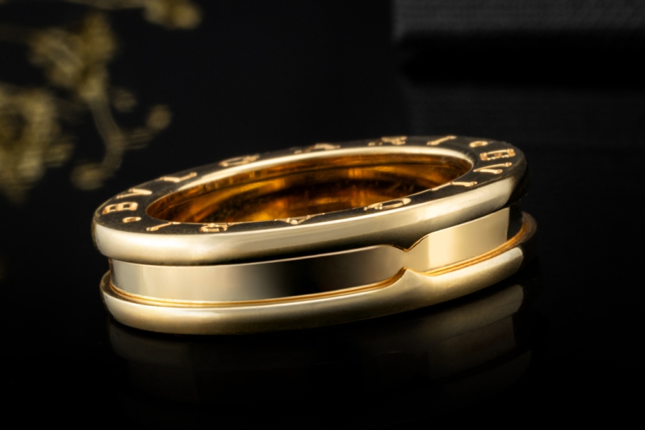 BVLGARI B.zero1 1-Band Ring Klassisch in 750er Gelbgold Größe 50 OVP 
