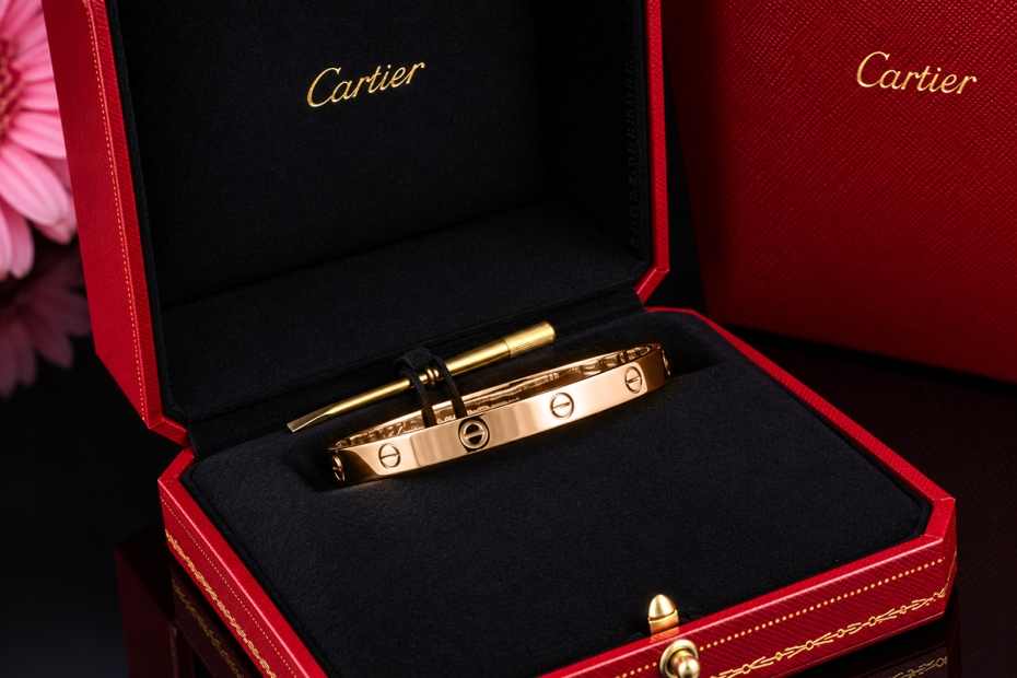 Cartier Love Armreif Armband Bracelet in 750er Roségold Größe 18 OVP 