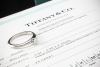 Tiffany & Co Solitär Ring Setting mit Diamant 0,24 Ct in Platin Full Set 