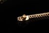 Elegantes Tennisarmband Armband mit Cognac Diamanten in 750er Roségold 