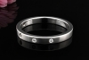 Eleganter Wempe  Memoire Ring mit Diamanten in 750er Weißgold Größe 59 