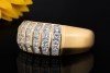 Exklusiver Wempe Ring Eckige Diamanten im Carreeschliff in Gelbgold 750 