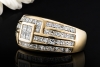 Wempe Ring Architektonisches Design mit Carré Diamanten in Gelbgold 750 