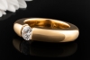 Massiver Solitär Ring Spannring mit Diamant 0,52 Carat in 750er Roségold 