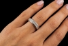 Memoire Ring Eckige Princess Cut Diamanten 1,20 Carat in 750er Weißgold 