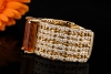 Hollfelder Creations Ring Mandarin Granat und Diamanten in Gelbgold 750 
