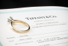 Tiffany & Co Solitär Ring Setting mit Diamant 0,79 Ct in Gelbgold Platin 