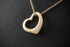 Tiffany Collier Kette Open Heart Elsa Peretti Herz 5 Diamanten Gold 750 