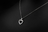 Tiffany & Co. Herz Anhänger mit Diamanten Vintage Modell in 950er Platin 