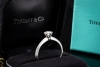 Tiffany & Co Solitär Ring Setting mit Diamant 0,38 Ct in Platin Full Set 