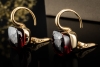 Pomellato Ohrringe Ohrstecker Nudo Classic mit Granat in 750er Gelbgold 