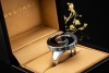 BVLGARI Ring Optical Spinning mit Drehscheibe in 750er Weißgold OVP 