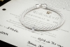 Wellendorff Armband Prinzesse Seidenkordel mit Diamant in 750er Weißgold 