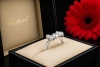 Chopard Ring Schleife mit Baguette Solitär und Diamanten in Weißgold 750 