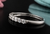 Tiffany & Co Forever Halbmemoire Ring mit 9 Diamanten in 950er Platin 51 