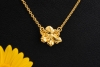 Carrera y Carrera Collier Emperatriz Blume mit Diamant in 750er Gelbgold 