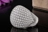 Hollfelder Prachtvoller Cocktailring mit 5 Ct. Diamanten in Weißgold 750 