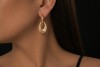 noor Ohrringe feel the diamond Ohrhänger mit Diamanten in 750er Roségold 
