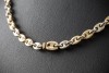 Cartier Collier Klassische Bohnenkette 45 cm in 750er Gelbgold Weißgold 