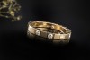 Cartier Lanières Ring Memoire 10 Diamanten Brillanten in 750er Gelbgold 