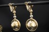 Wempe Ohrringe Weltkugel Planeten Globus beweglich in 750er Gold Bicolor 