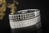 Exklusiver Chopard Ring Black and White Diamanten Massiv Weissgold 750 