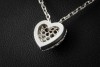 Hearts of Cartier Herz Collier Anhänger mit Diamanten in 750er Weißgold 