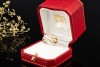 Trinity de Cartier Ring Vintage Modell Roségold Gelbgold Weißgold Gr. 57 
