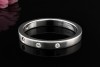 Eleganter Wempe  Memoire Ring mit Diamanten in 750er Weißgold Größe 59 