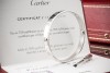 Cartier Love Armreif Armband Neues Modell in Weißgold 750 Gr 19 Full Set 