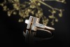 Tiffany & Co. Ring T Wire in 750er Roségold mit Perlmutt 52 anpassbar 