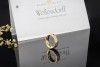 Wellendorff Ring Drehring Seidenschimmer Creme 11 Diamanten Gelbgold 750 