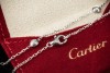 Cartier Collier Kette Diamant Léger mit 8 Diamanten in 750er Weißgold 