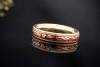 Wellendorff Ring Chili Rot Drehring mit Diamant in 750er Gelbgold Gr. 61 