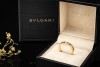 BVLGARI B.zero1 Ring Essential Band Solitär Diamant in Gelbgold 750 OVP 