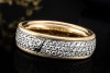 Wellendorff Ring Sternennacht Diamanten Drehring Gelbgold Weißgold 750 