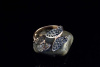 Tier Motiv Ring Schmetterling in 750er Rotgold mit farbigen Diamanten 