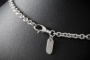 A. Odenwald Tango Collier Kugel Anhänger Kette Bunte Saphire in Weißgold 