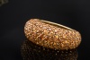 Ring Cocktailring Madeira Citrin goldiges Orange rundum in Gelbgold 750 